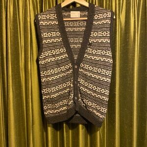 Pure shetland wool vest